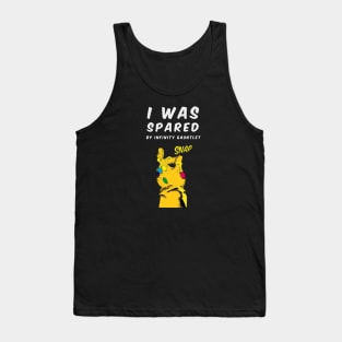 Infinity gauntlet snap (spared, White, with gauntlet) Tank Top